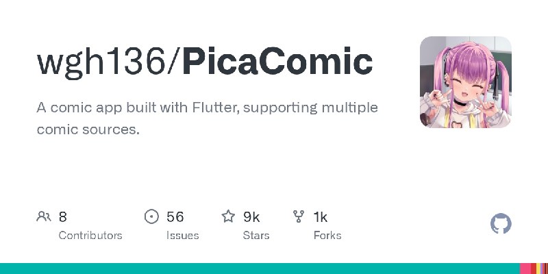 GitHub - wgh136/PicaComic: A comic app built with Flutter, supporting multiple comic sources.