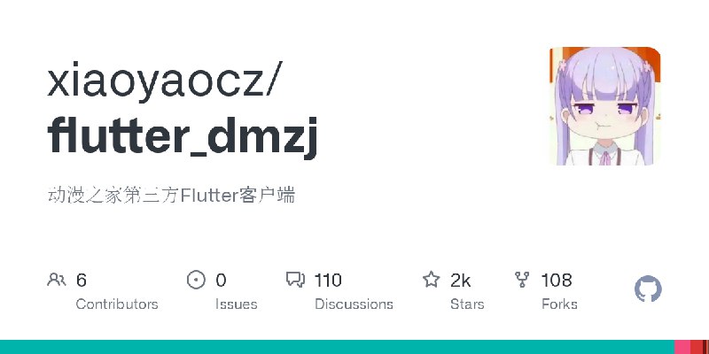 GitHub - xiaoyaocz/flutter_dmzj: 动漫之家第三方Flutter客户端