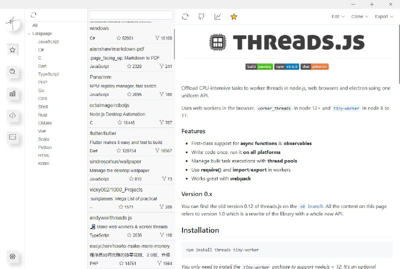 #GitHub #Windows #macOS #Linux▎  README第三方 GitHub 客户端